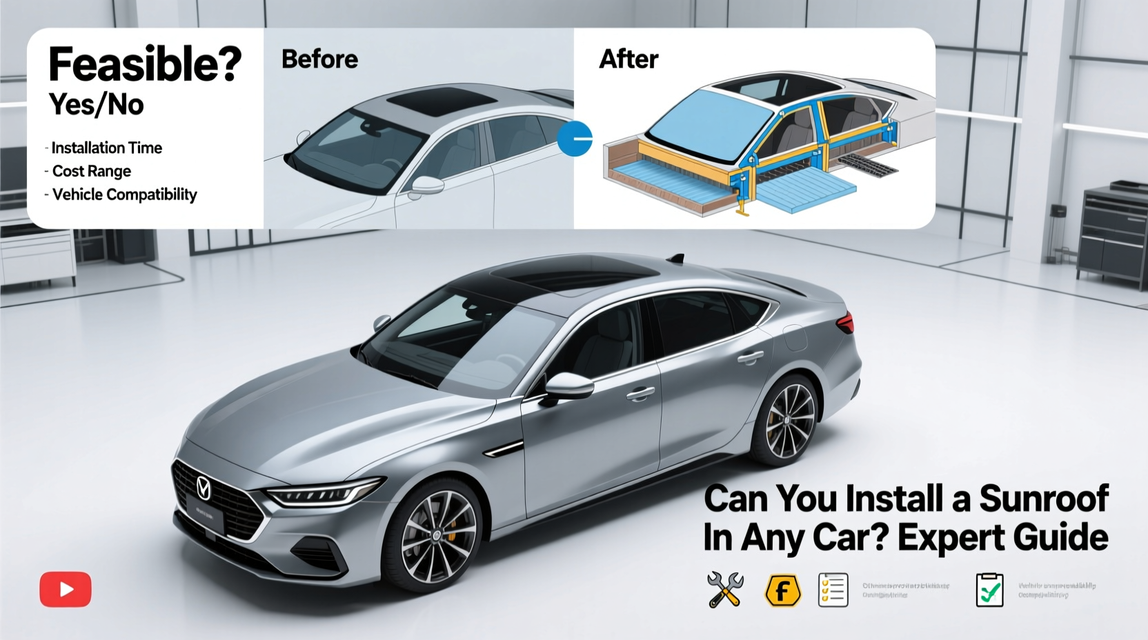 can you install a sunroof in a car