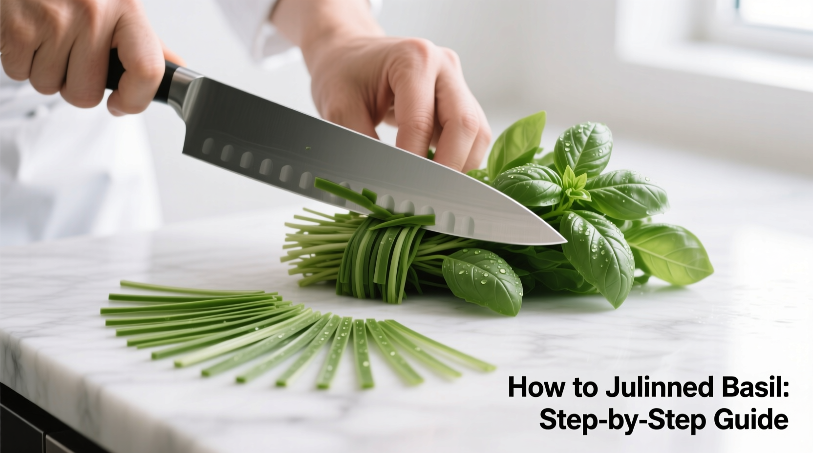 how to julienne basil