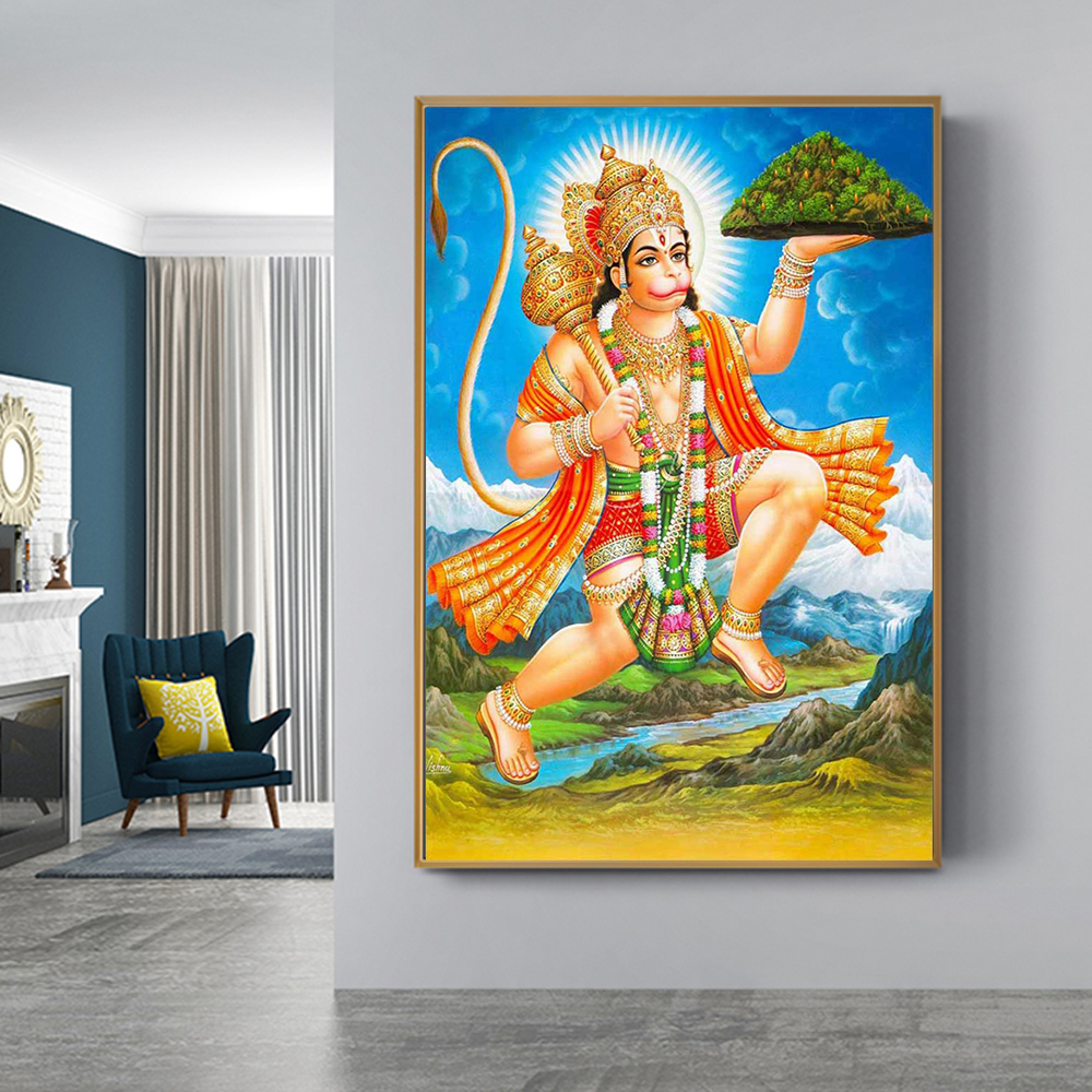 Indian God Religious Pictures Wall Art Canvas Print Painting Modern Decorative Painting For Living Room Home Decoration