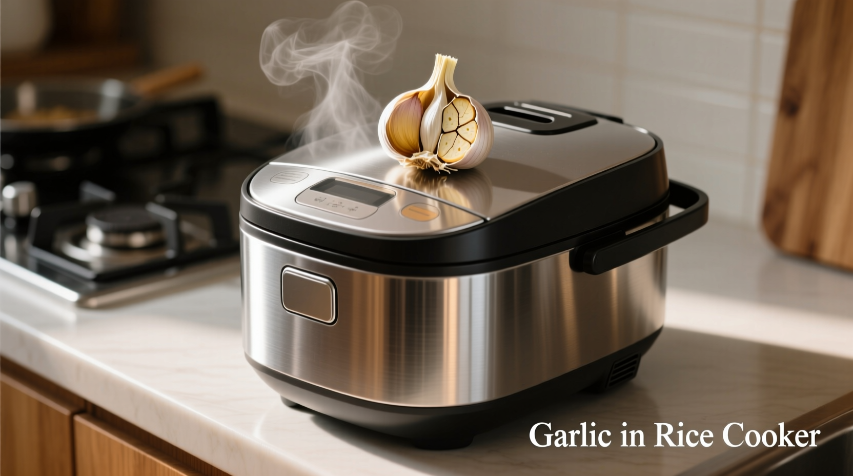 garlic in rice cooker