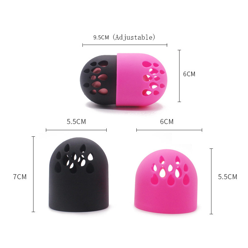 Makeup Puff Powder Beauty Blend Case Holder Silicone Travel Capsule Makeup Sponge Holder