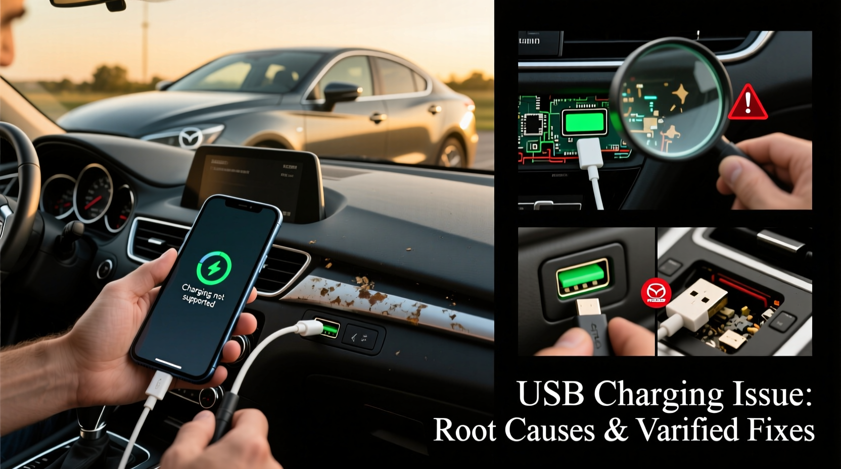 mazda3 2020 usb charging issue