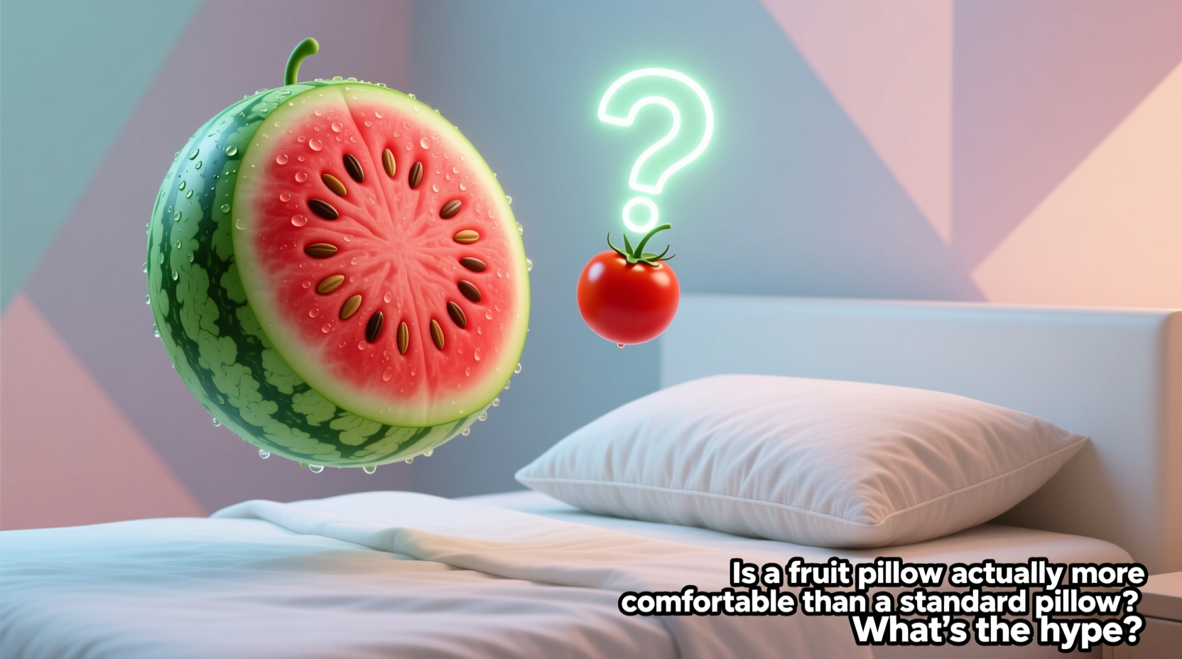 is a fruit pillow actually more comfortable than a standard pillow whats the hype