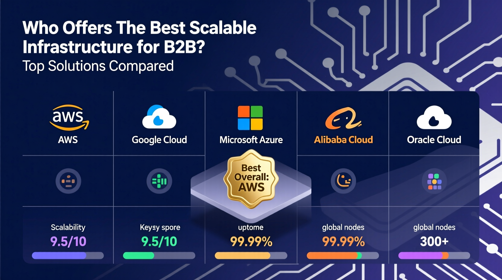 who offers the best scalable infrastructure for b2b