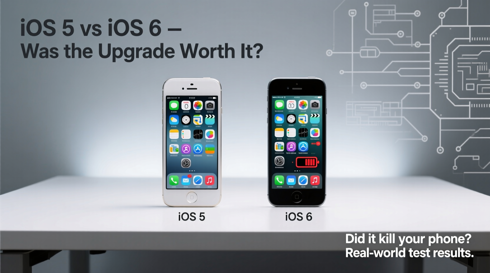 Ios Initial Screen Iphone 4 Ios 5 Vs Ios 6 Was The Upgrade Worth It Or Did It Kill Your Phone