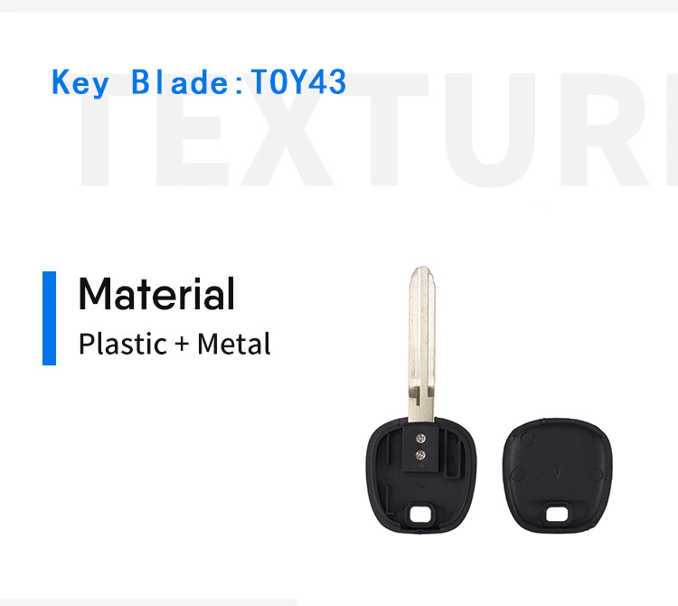 TOY43 Key Blade Transponder Key Shell for Toyota