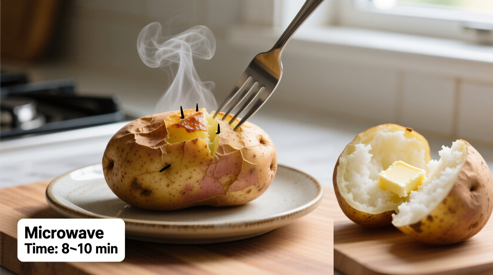 Microwave Baked Potato: Perfect in 5-8 Minutes (Step-by-Step)