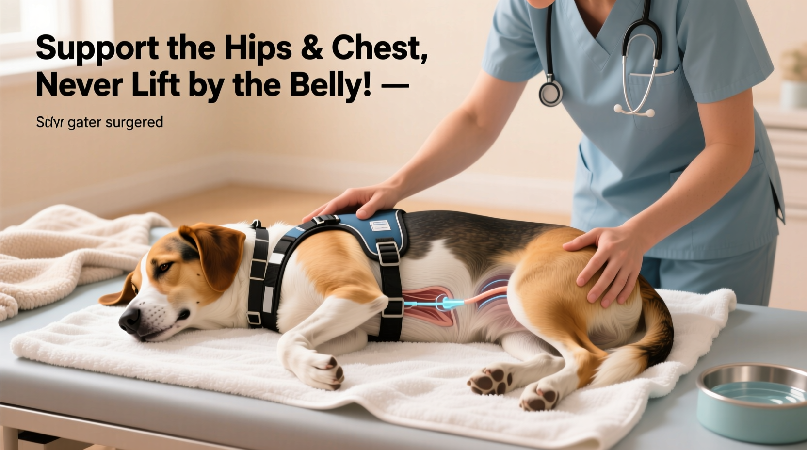 how to safely support and carry your dog after neutering for a smooth recovery