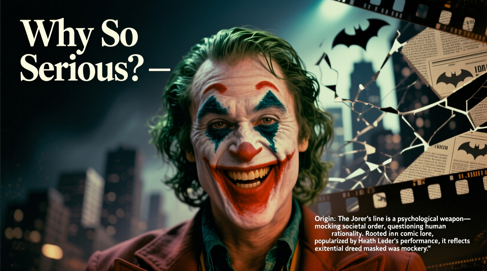 jokers why so serious meaning and origins explained