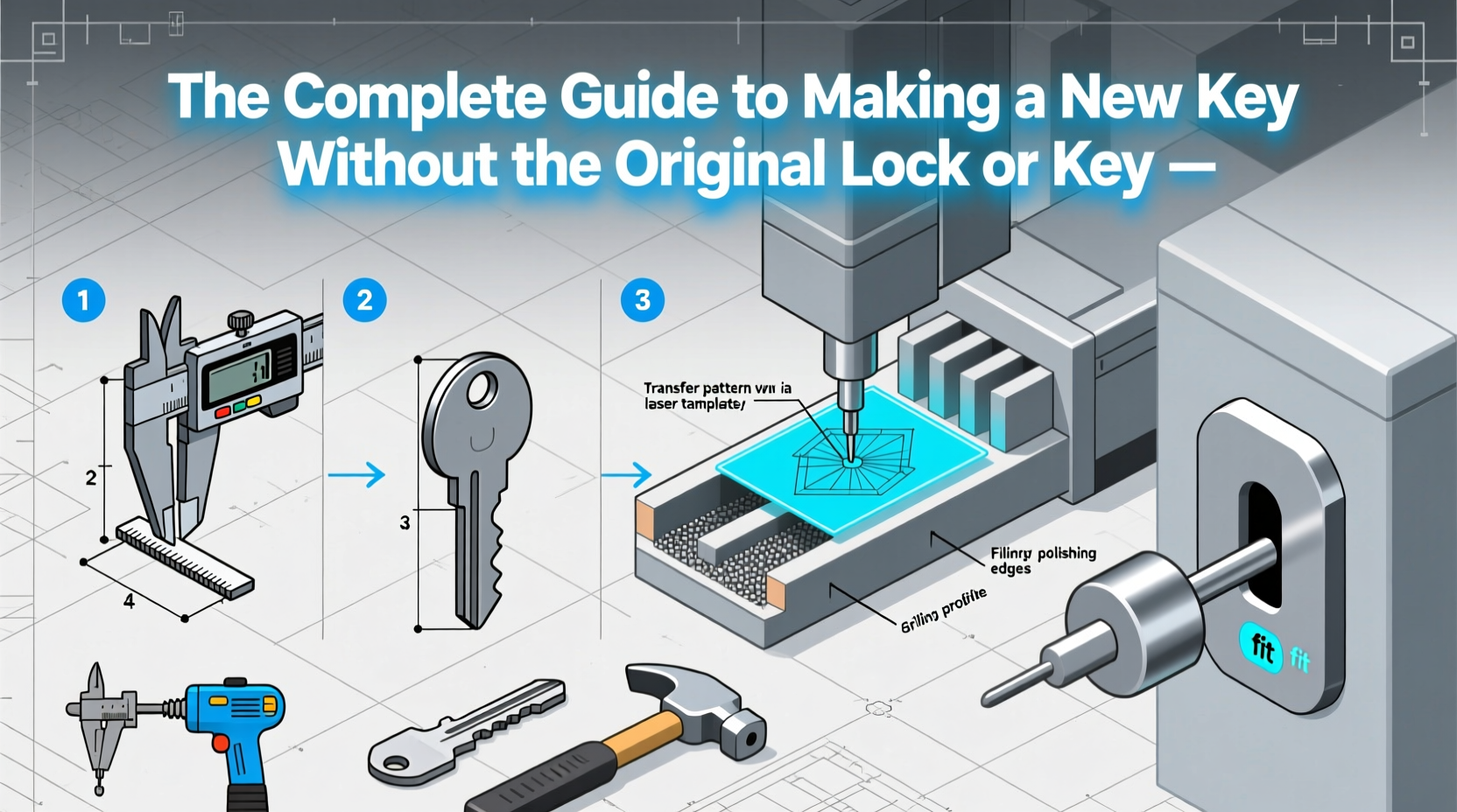 the complete guide to making a new key without the original lock or key