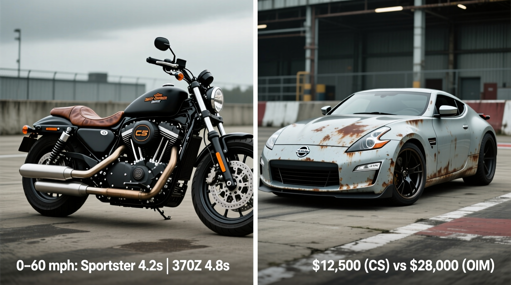 cs sportster vs oem 370z