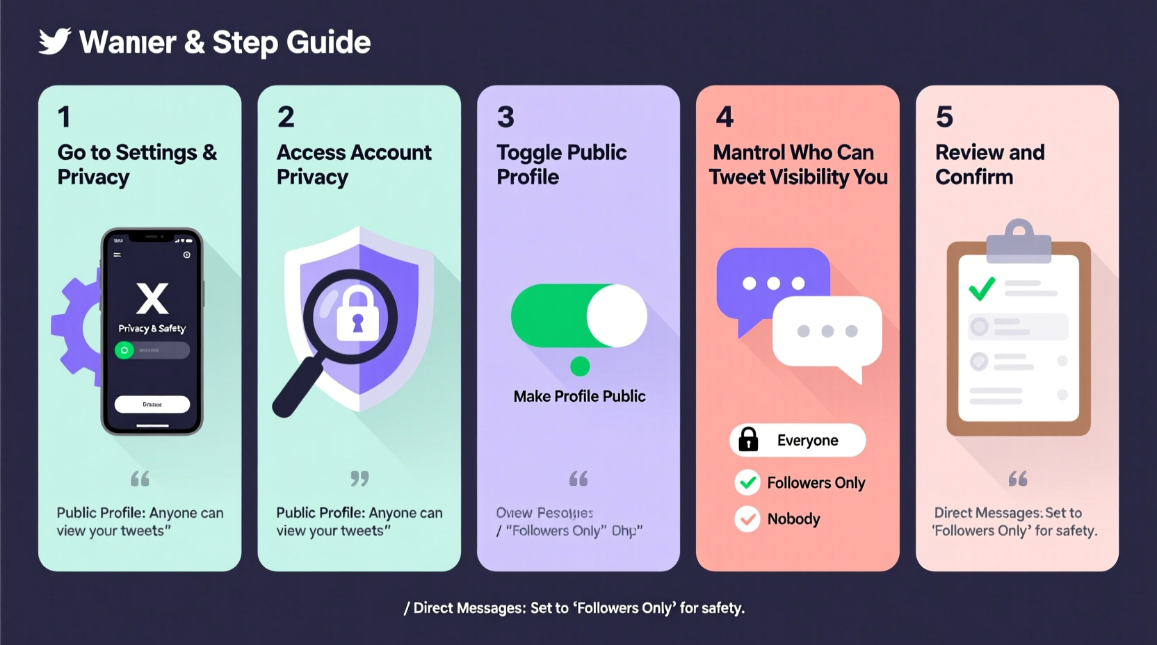 step by step guide to make your x account public and manage privacy settings