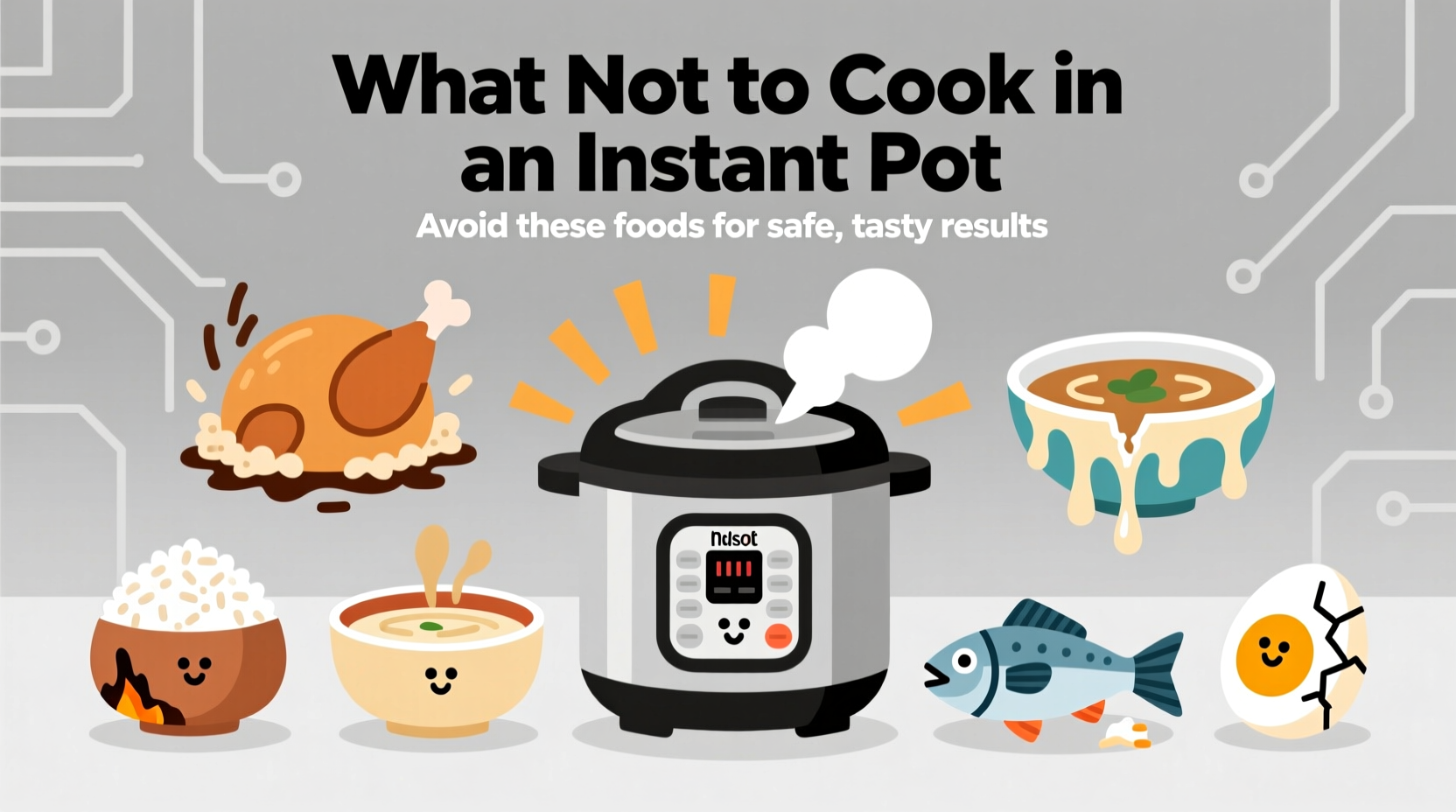 what not to cook in instant pot
