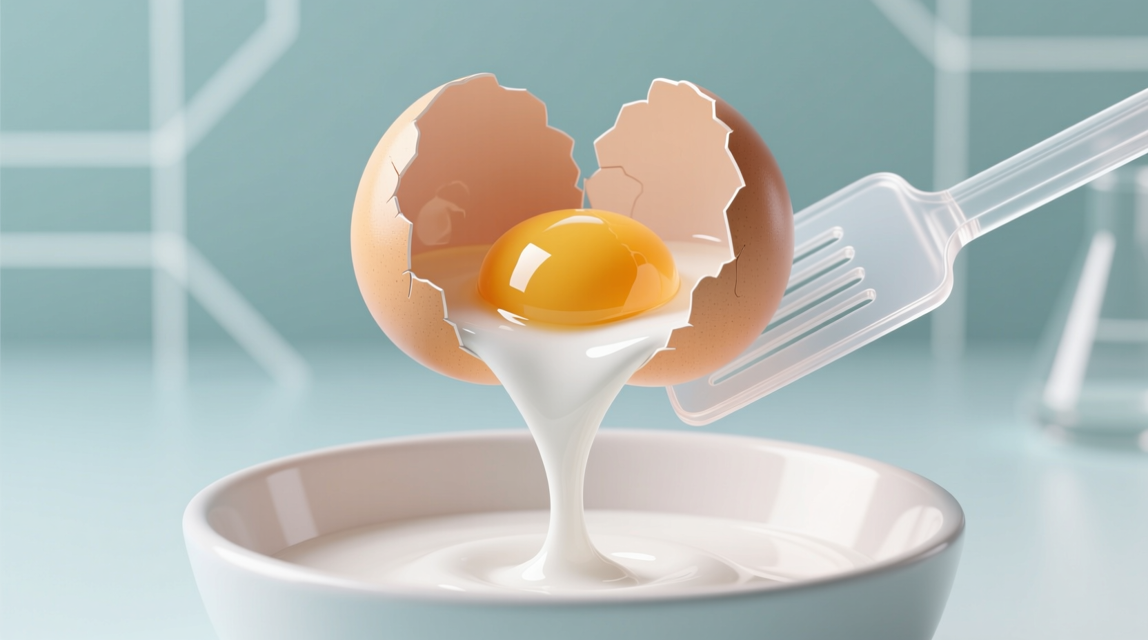 whats the best way to separate an egg white from the y