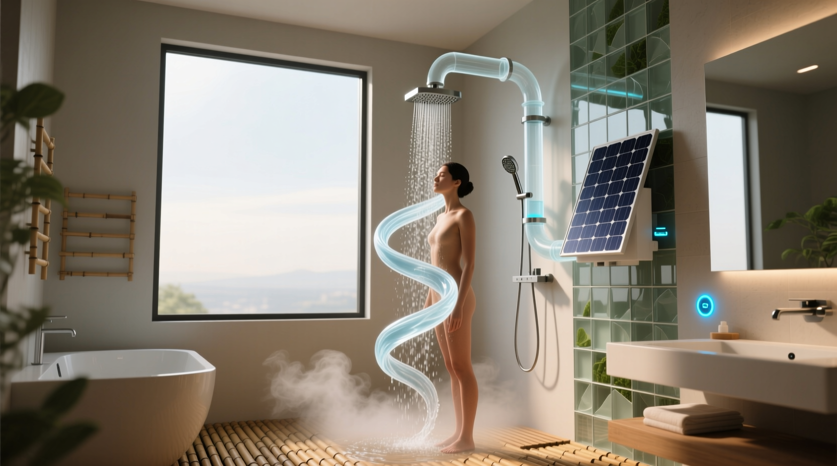 have great shower while saving water and energy flow loop