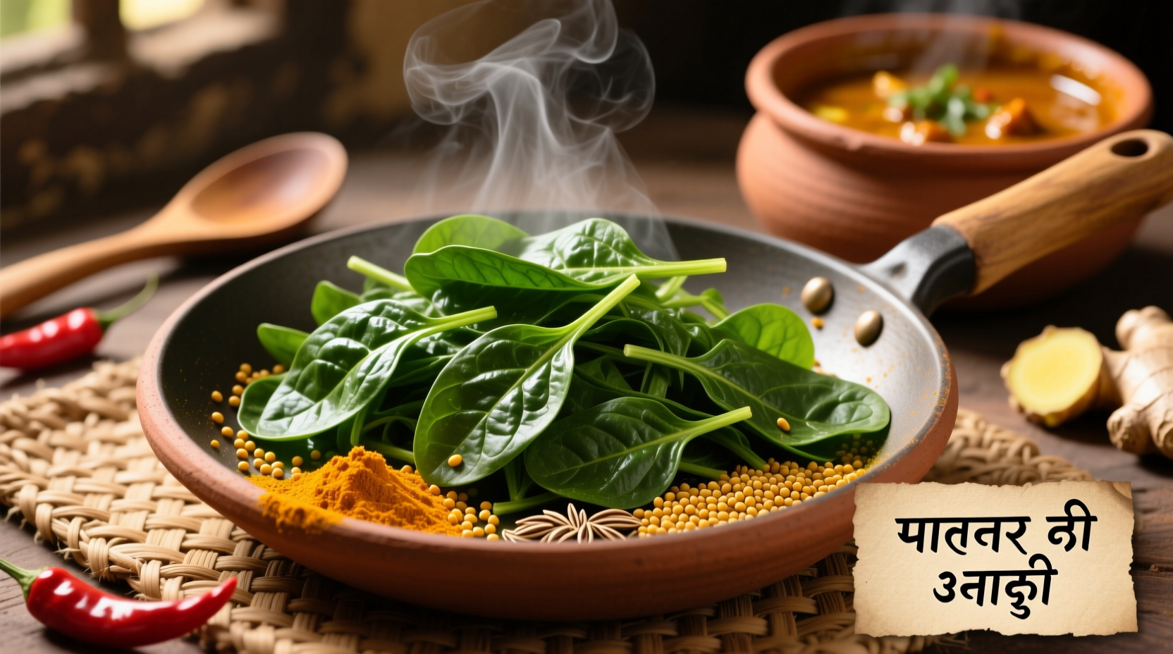 spinach in indian cooking