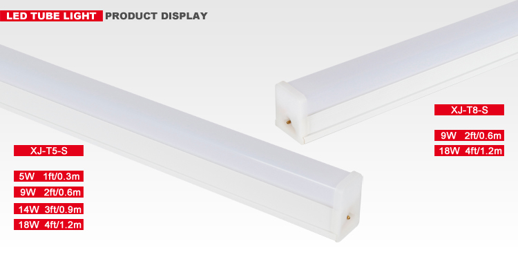 SKD Hot sale Plastic Square Linkable T5 T8 Integrated LED Tube Light