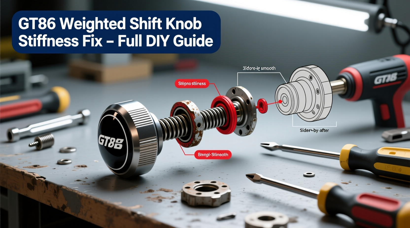 gt86 weighted knob stiffness fix