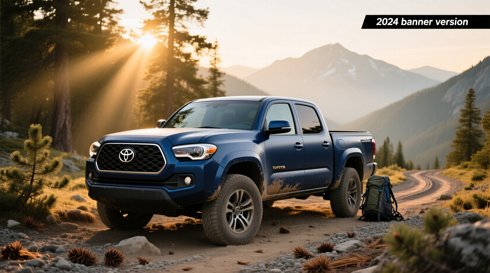 2022 Toyota Tacoma pickup truck on dirt road