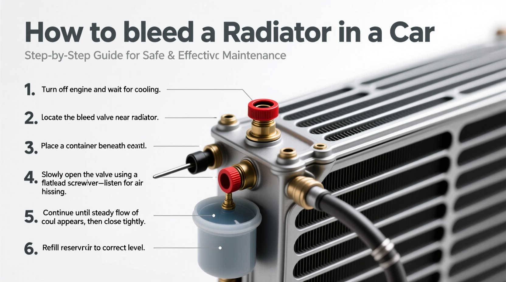 how to bleed a radiator in a car