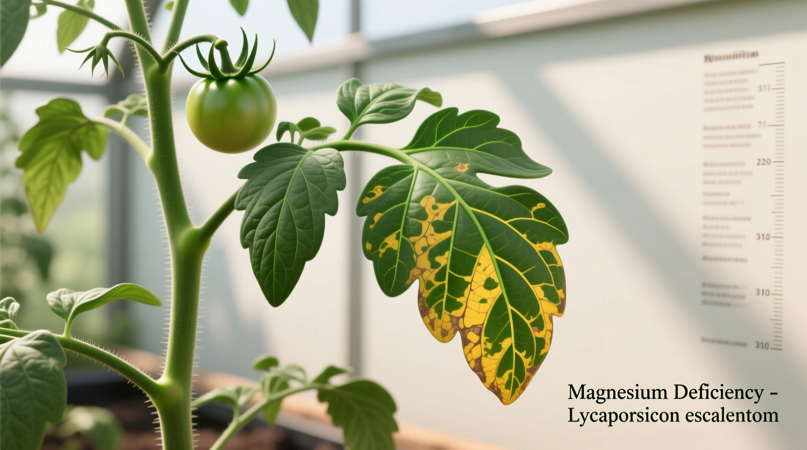tomato magnesium deficiency