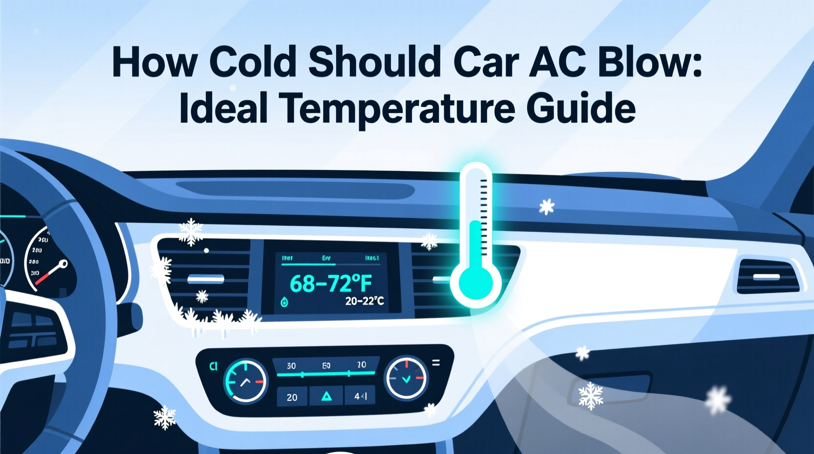how cold should car ac blow