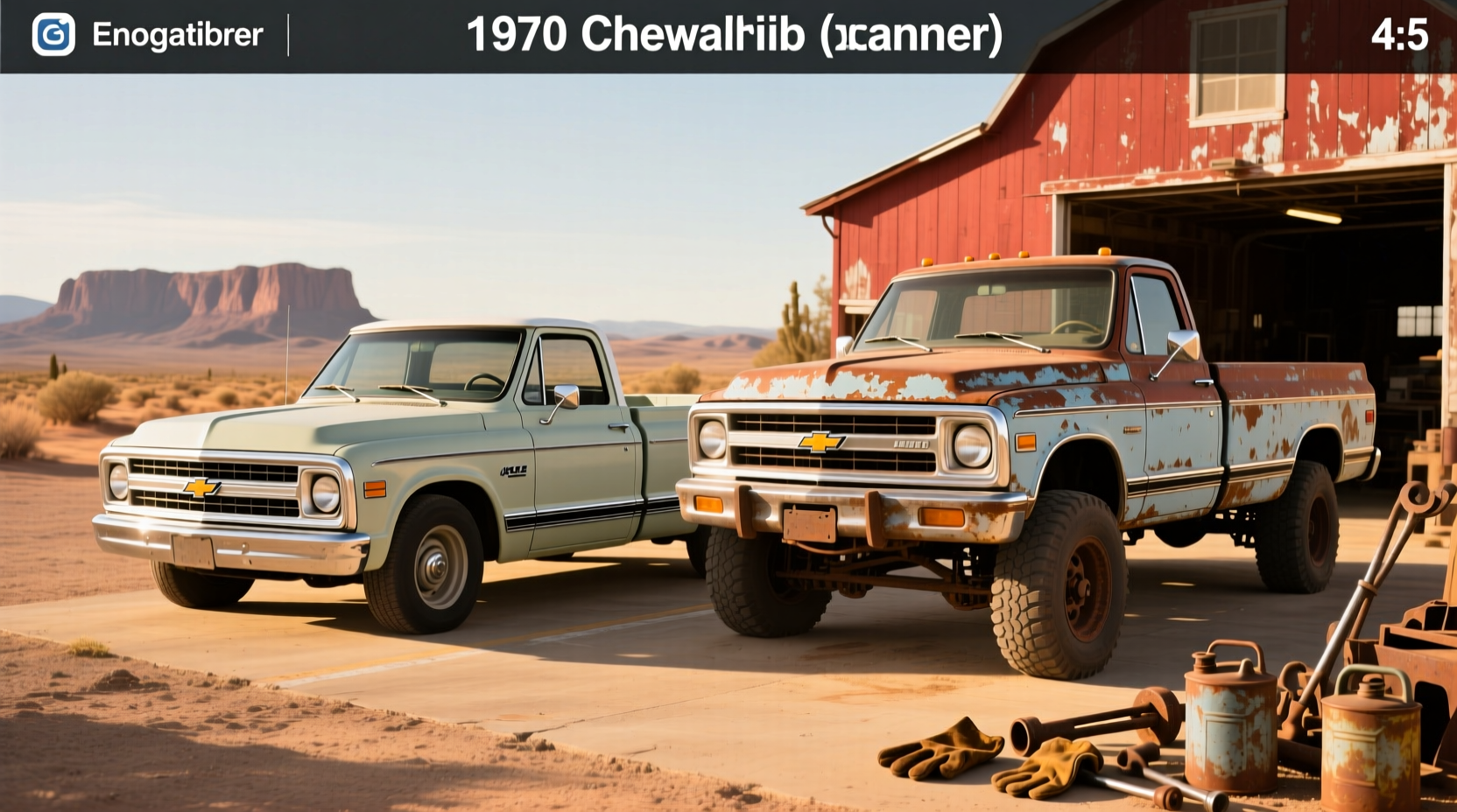 Chevy pickup truck 1970, showcasing classic square fenders and front end design