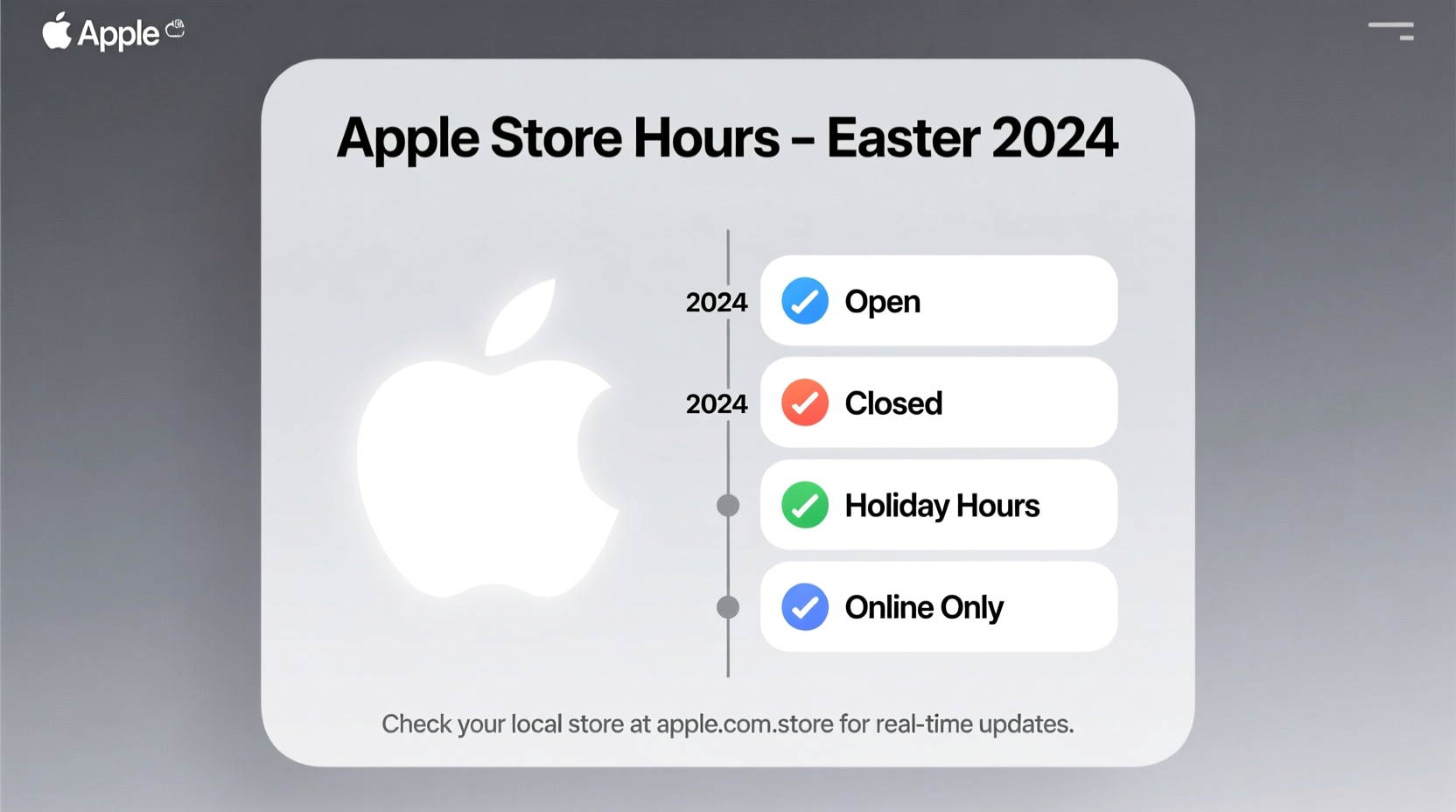is apple store open on easter