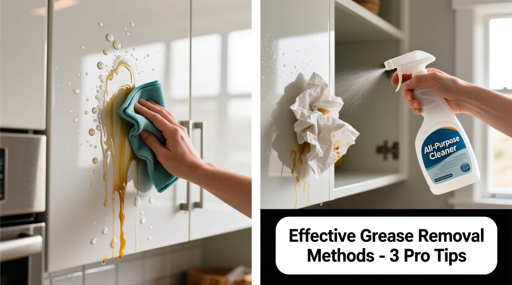 effective methods for the best way to get grease off cabinets
