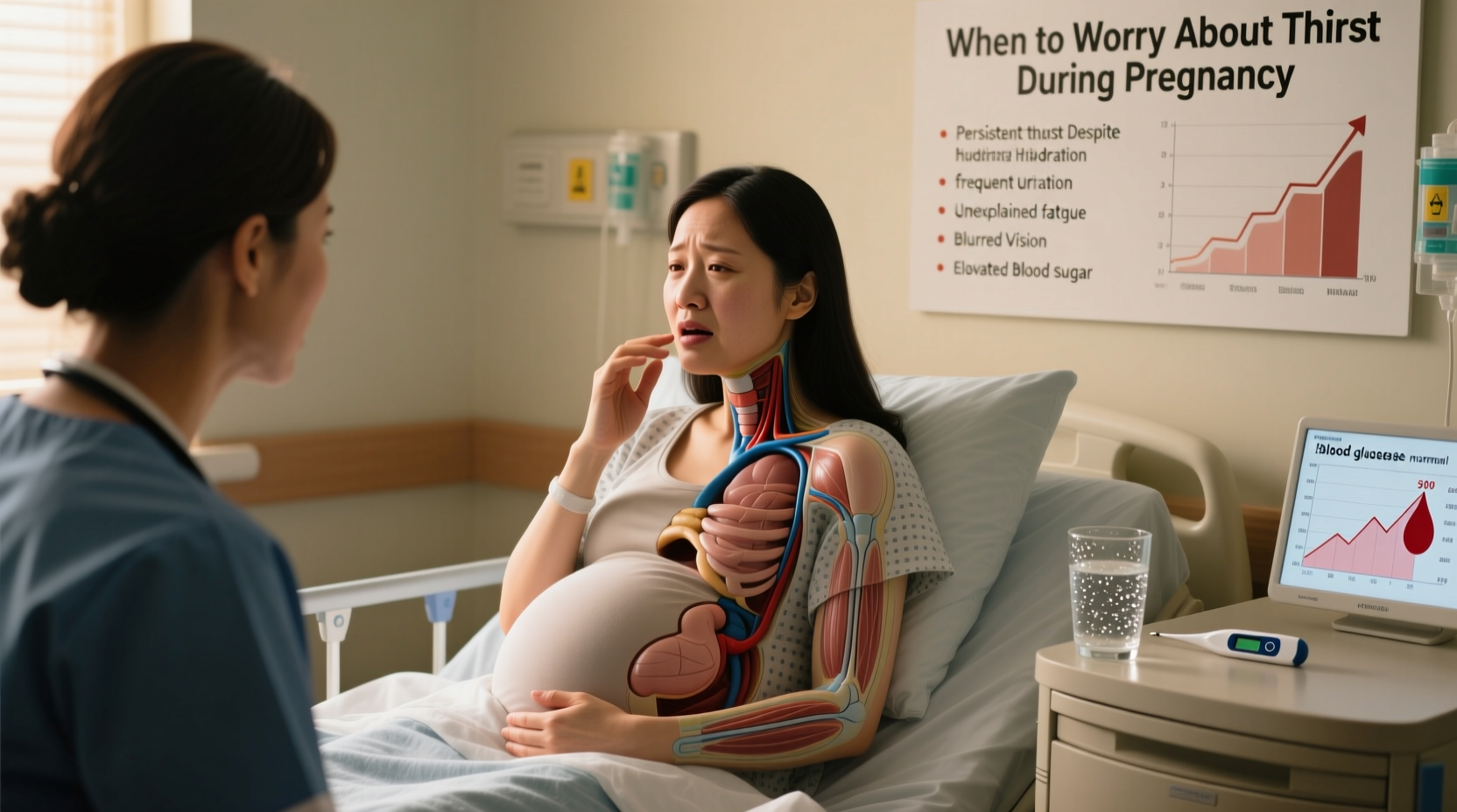 excessive thirst during pregnancy causes and when to worry