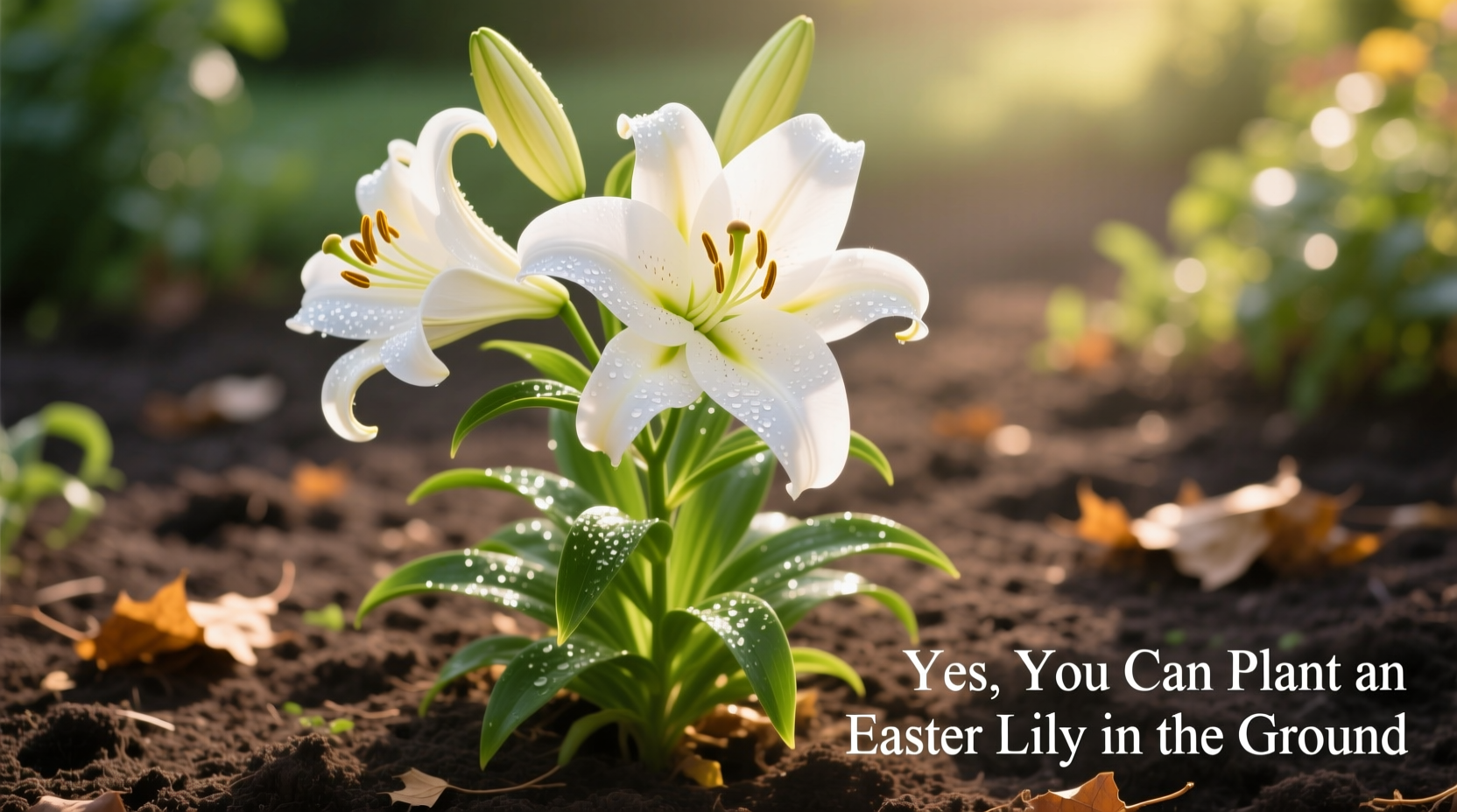 can i plant an easter lily in the ground