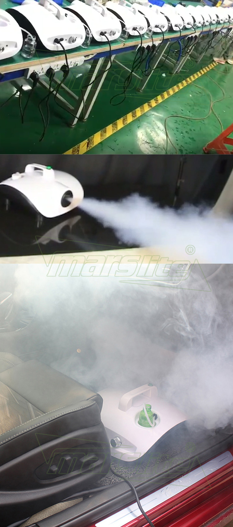 marslite 900w汽车消毒雾化器烟雾机空气消毒机出售消毒机