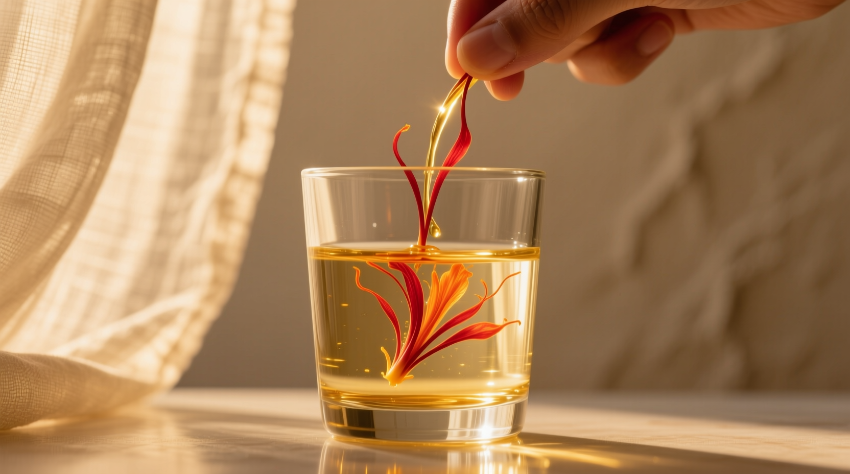 stretch expensive saffron by infusing it into water