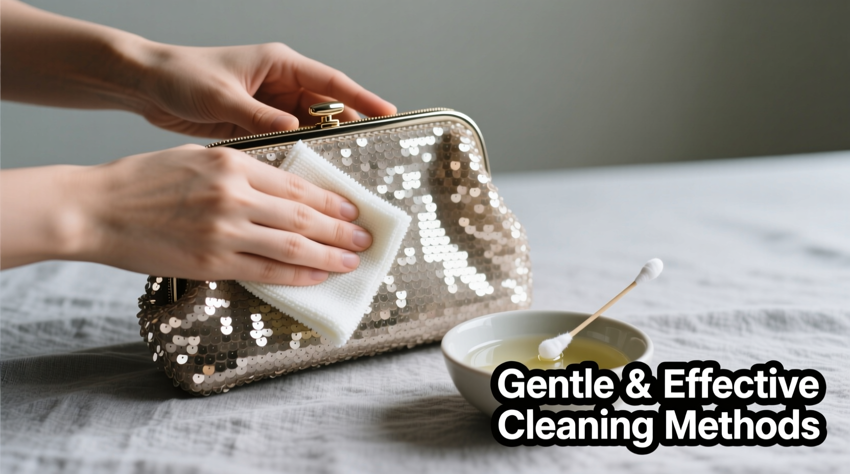 gentle and effective methods to clean your sequin handbag without causing damage