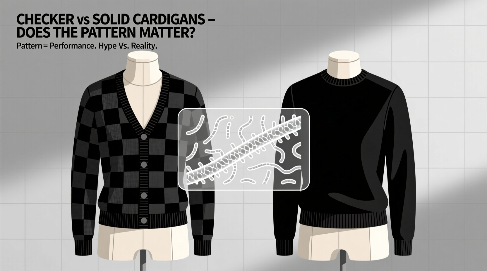 checker vs solid cardigans does the pattern actually matter or is it just hype