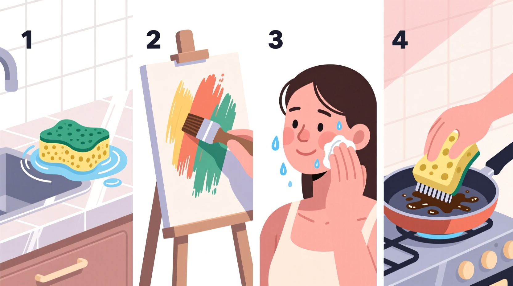 ways to use a sponge