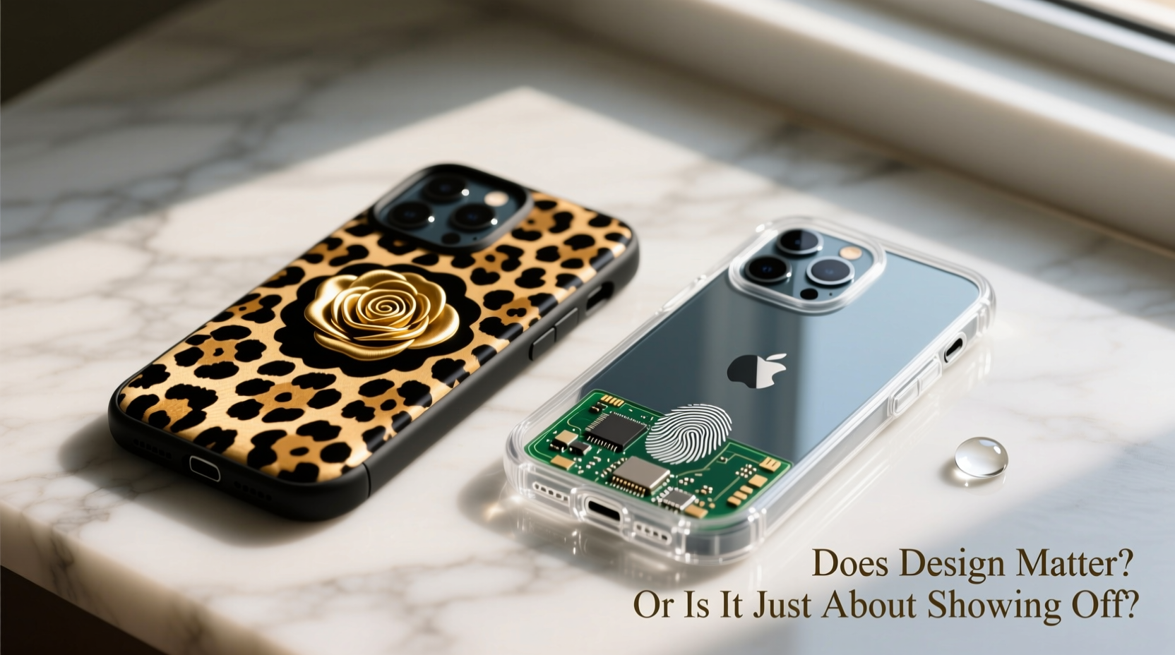 leopard print vs clear phone case does the design actually matter or is it just about showing off my phone