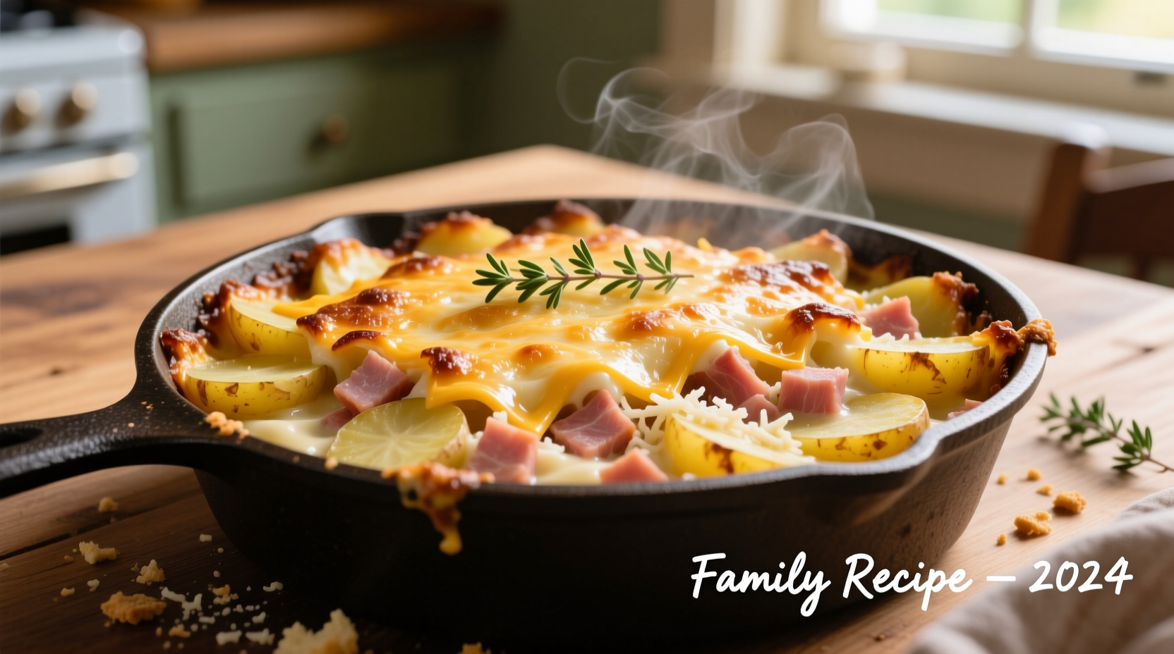 cheesy ham and potato casserole