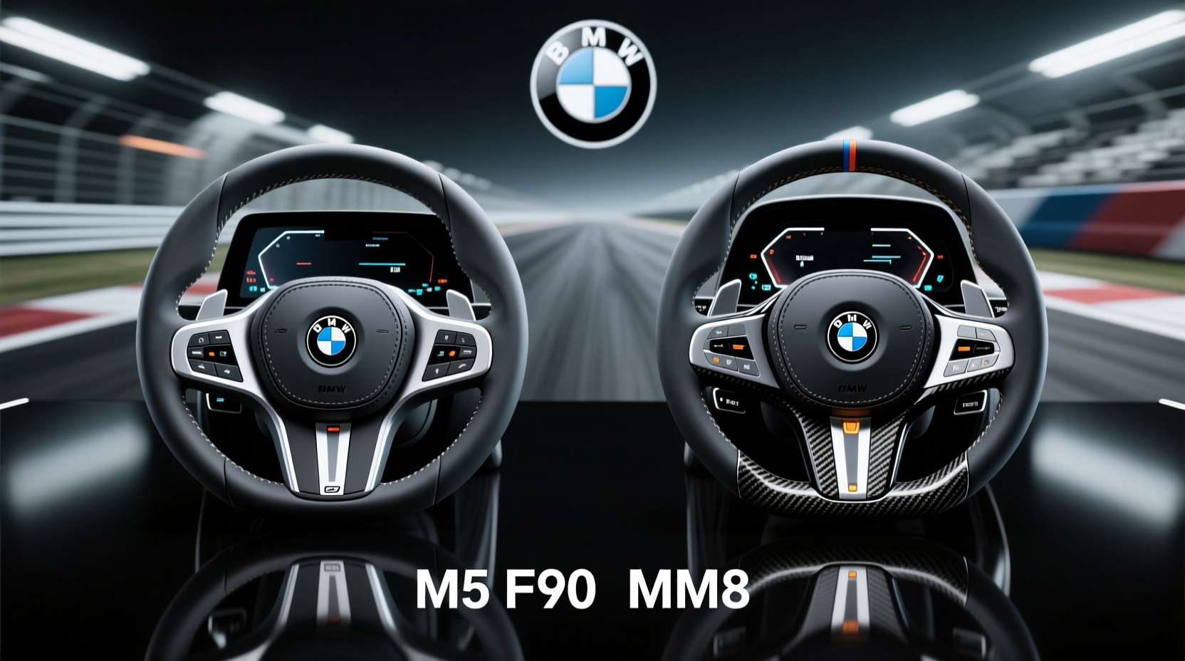 m5 f90 vs m8 steering wheel comparison