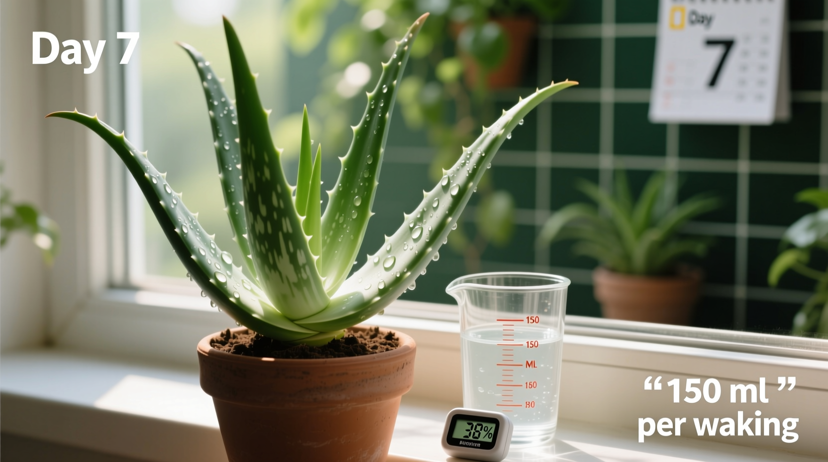 how much water does an aloe plant require