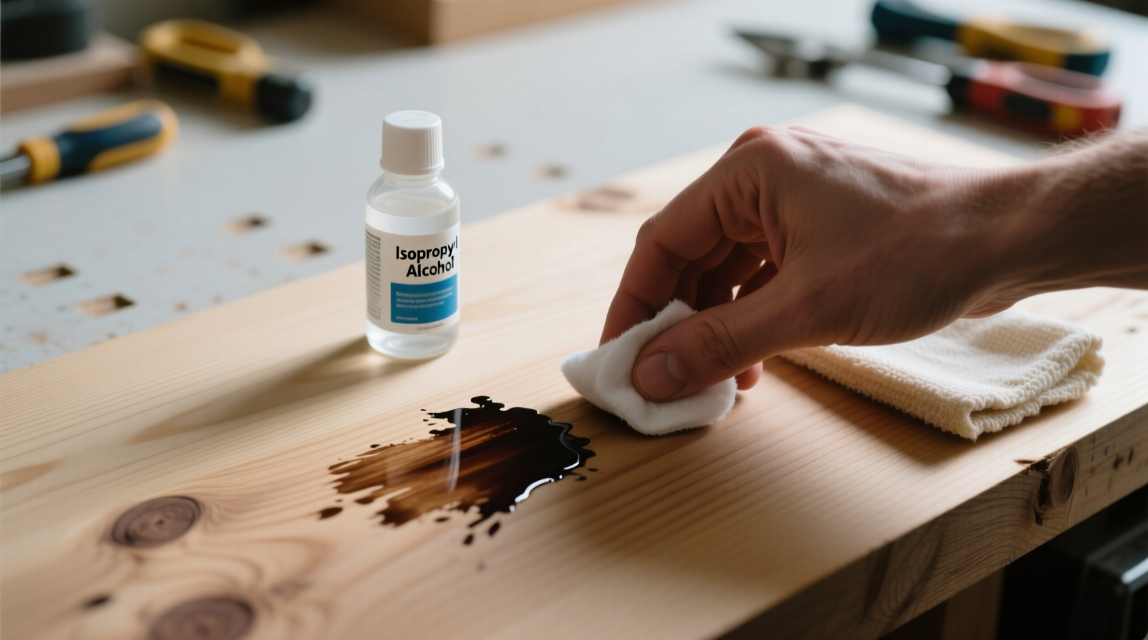 how to remove permanent marker from wood