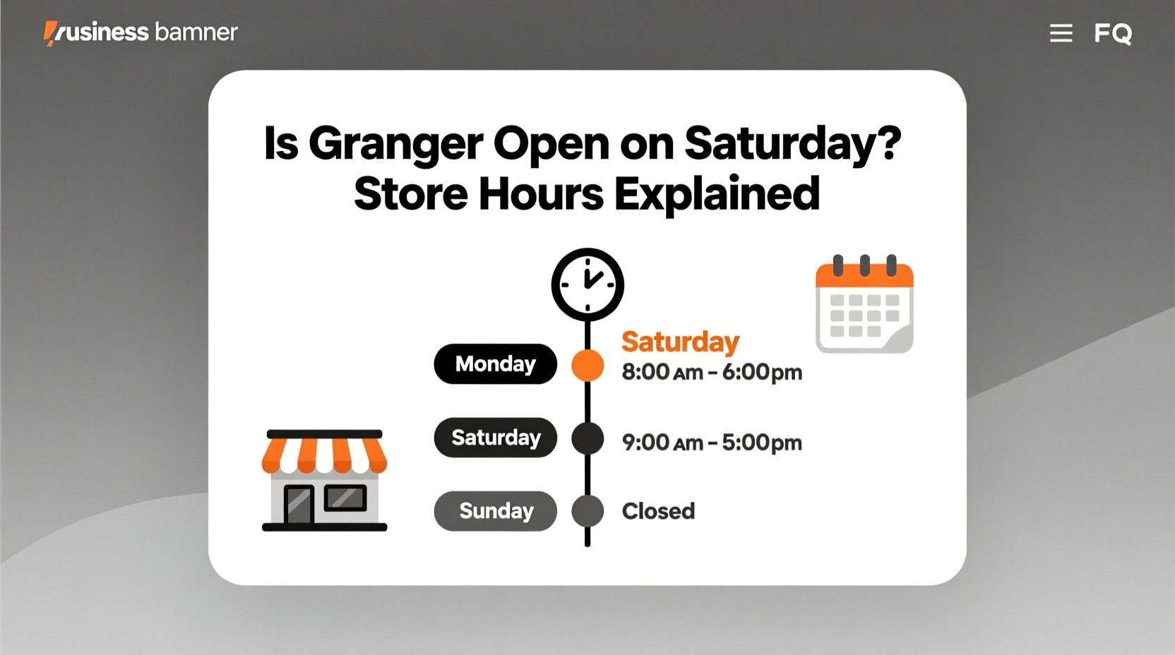 is grainger open on saturday