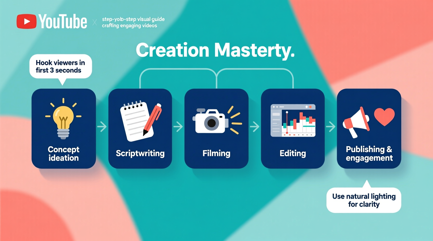 mastering youtube content creation a step by step guide to engaging videos