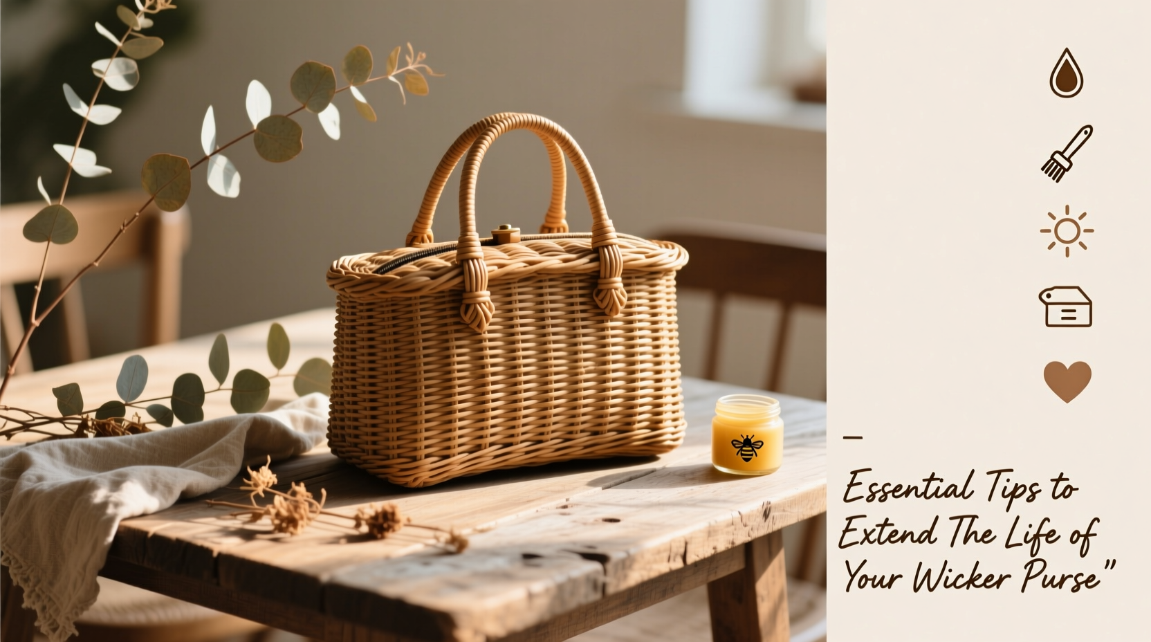 essential tips to extend the life of your wicker purse and keep it looking beautiful