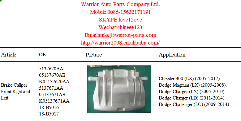 Front Brakes - 2005 Chrysler 300 - Mopar Parts Giant