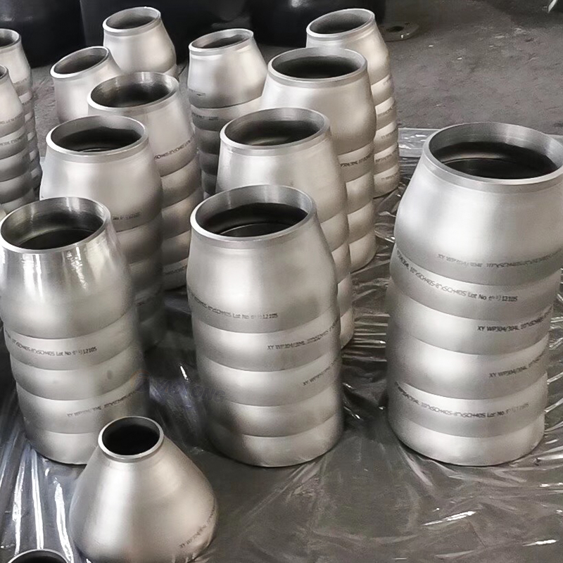 Carbon Steel Reducers Butt Welded Pipe Fittings Concentric Reducer With Black Painting