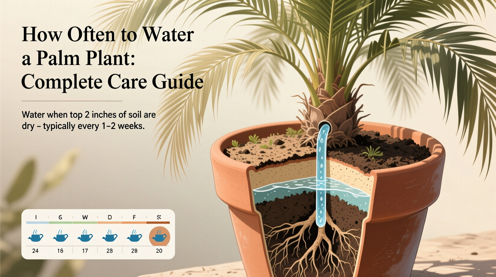 how often should i water a palm plant