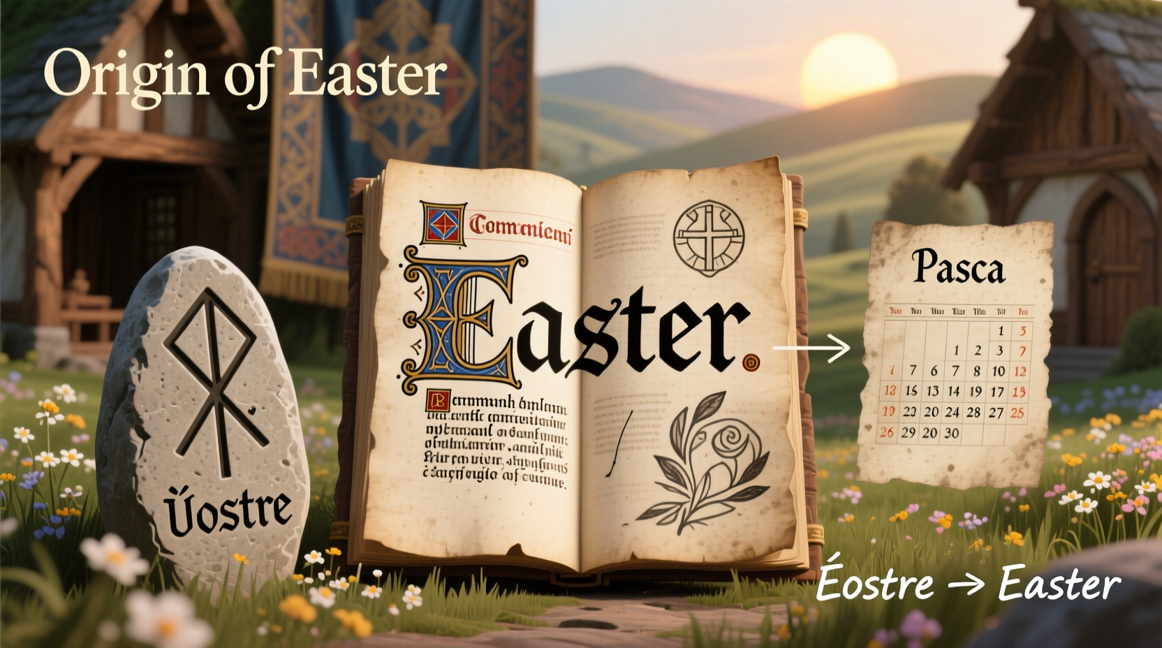 how did the name easter come about