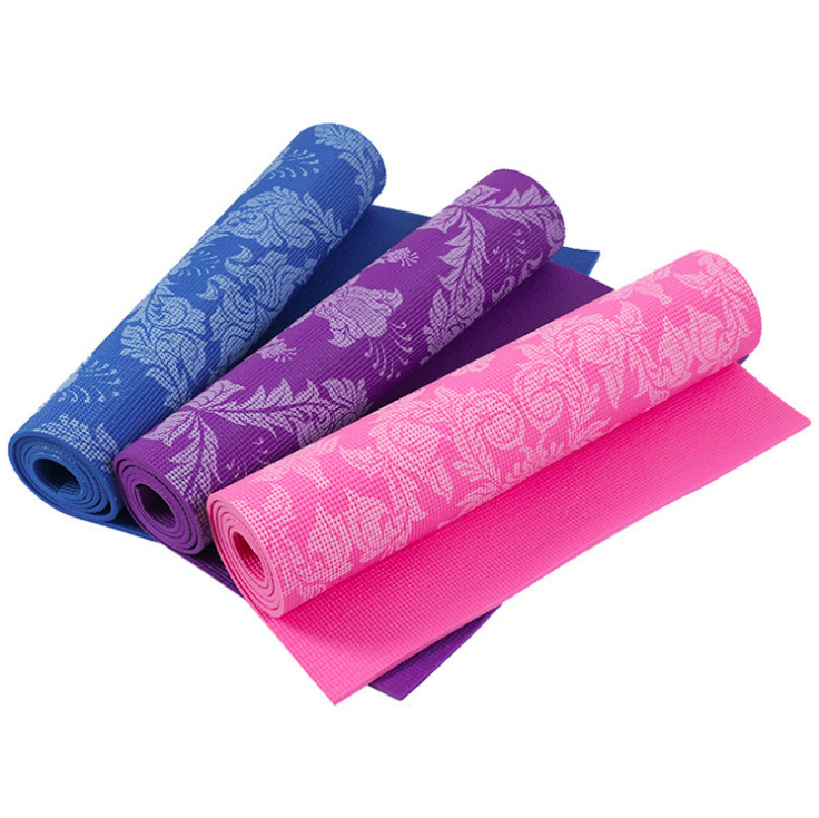 Concevez votre propre volume bon marché écologique de petit pain de tapis de yoga d'Eva de nbr de bande de PVC de marque de distributeur