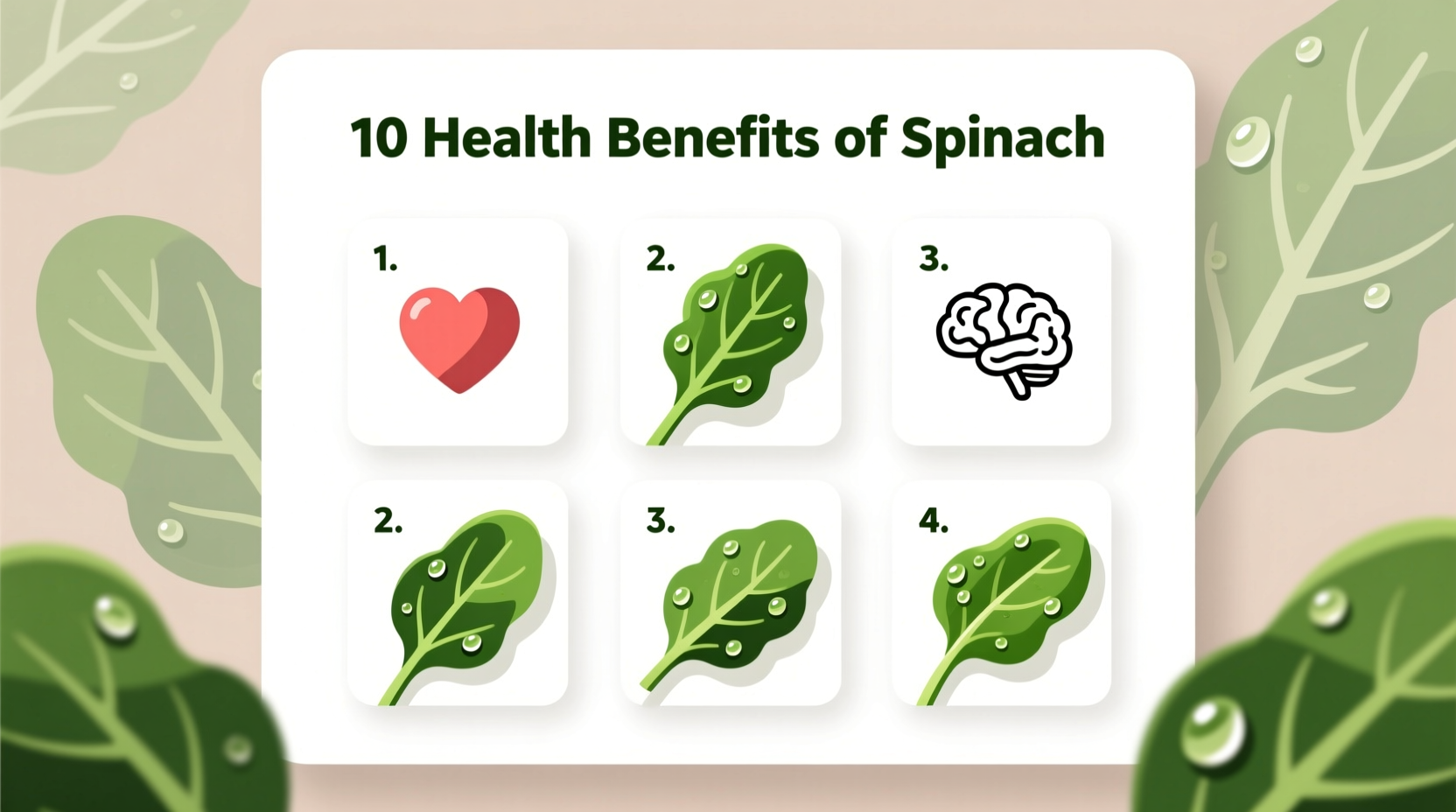 10 health benefits of spinach